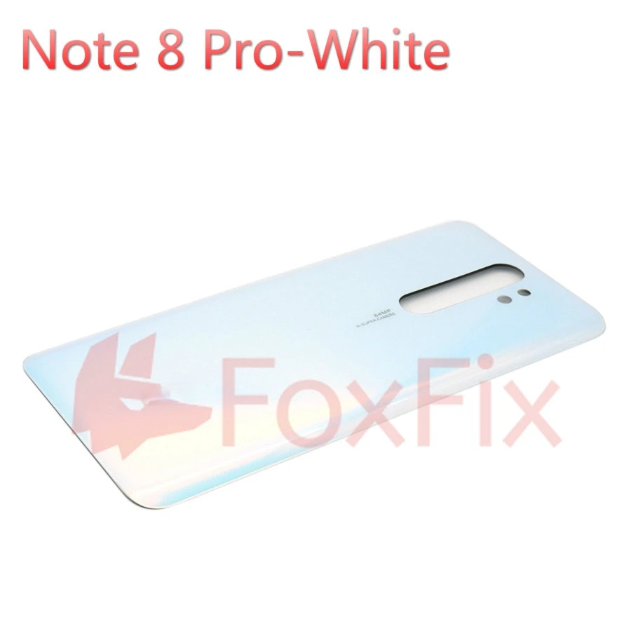 transparent mobile frame Back Glass Cover For Xiaomi Redmi Note 8 Pro Battery Back Cover Replacement Note8 Rear Housing Door Clear Case Repair Parts mobile phone housings Housings & Frames