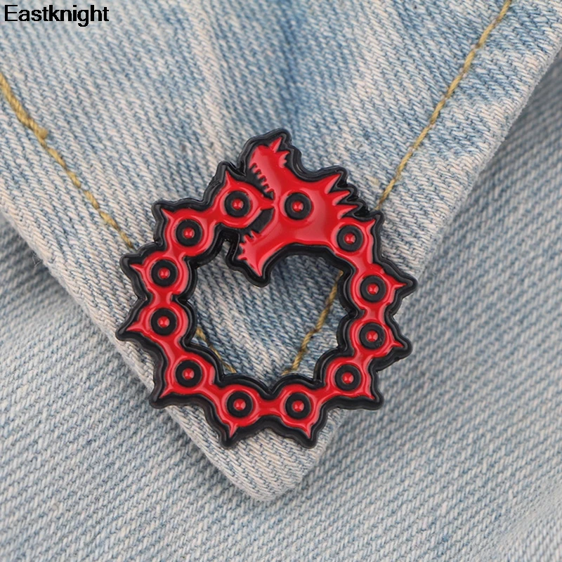 The Seven Deadly Sins панк ШПИЛЬКА из цинкового сплава insignia для рубашки рюкзак одежда сумка самодельные Броши ремесло поставка украшения E0841