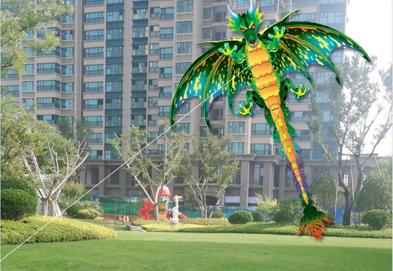 3D pterosaur kite animal dinosaur kite long tail single line kite outdoor sports fun toy kite children gift with 100M kite line 3