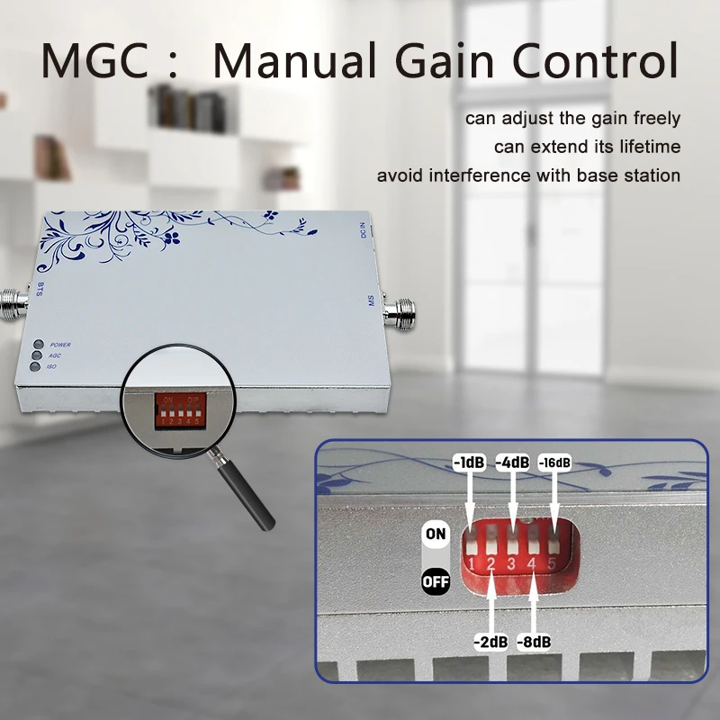 Lintratek Signal Booster GSM 900Mhz 75dB AGC MGC