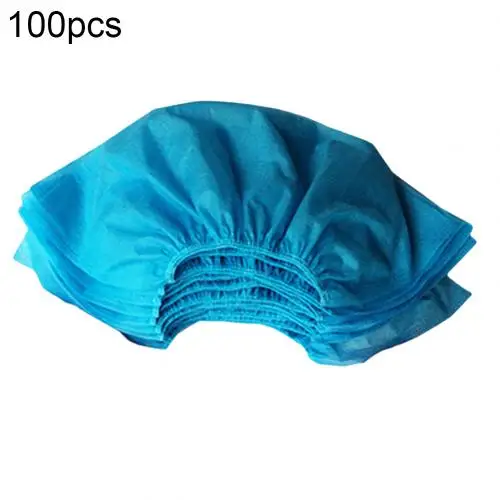 Light Blue 100 шт, одноразовые бахилы, водонепроницаемые, противоскользящие, для дождливого дня, ковровые галоши, Медицинские бахилы, для гостей, семейные инструменты - Цвет: Light Blue
