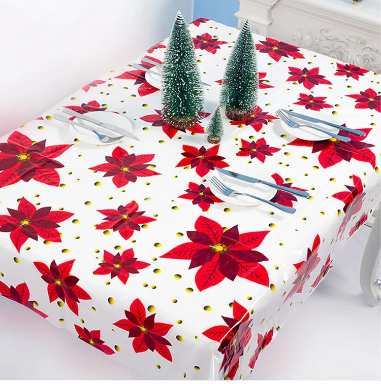 Скатерть FENGRISE с Санта-Клаусом, Рождественский Декор для дома,, Navidad, орнамент, рождественские, вечерние, новогодние
