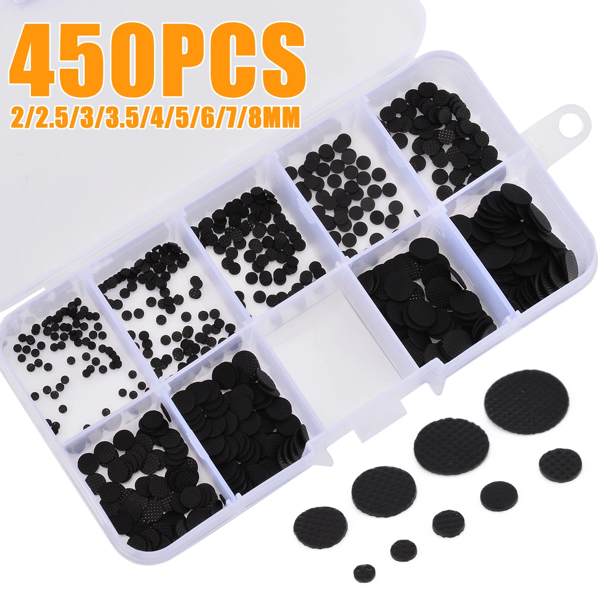 450pcs/box 28mm Different Sizes Conductive Rubber Pads Keypad Repair