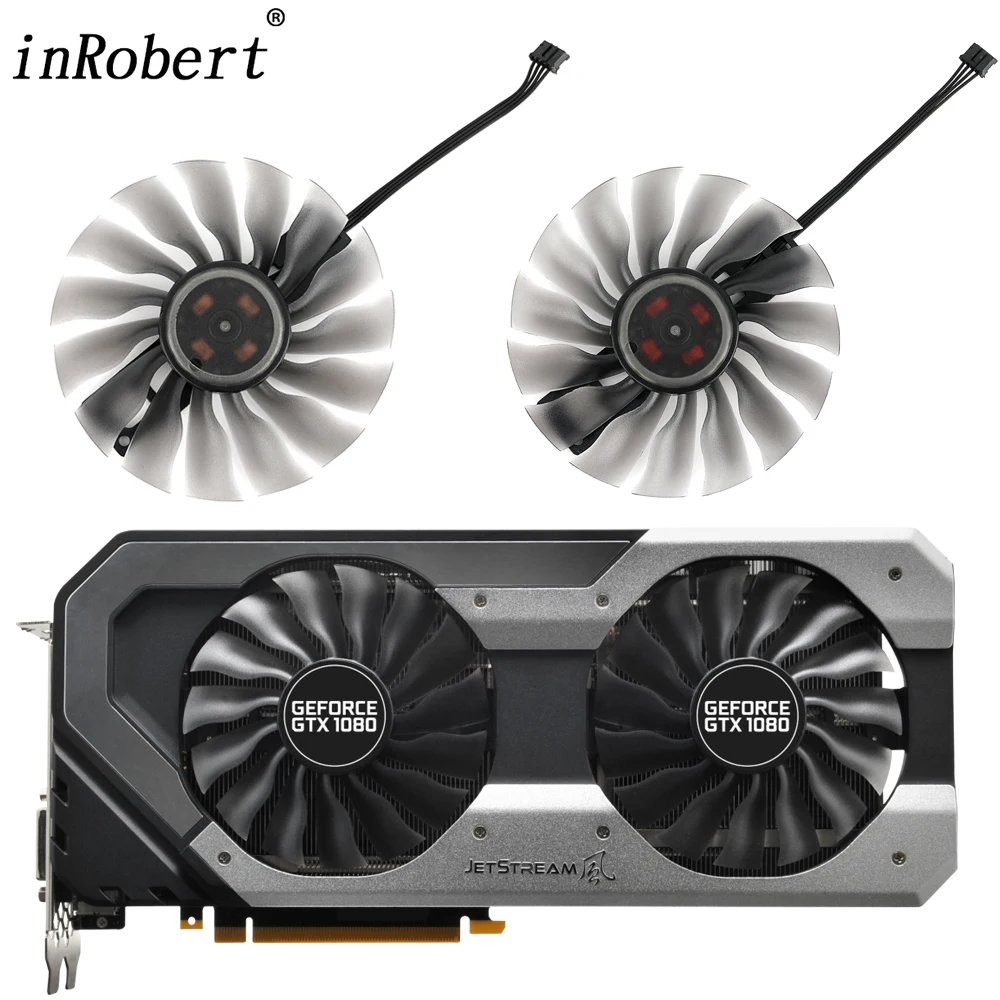 Новый оригинальный 95 мм вентилятор охлаждения Замена для Palit GeForce GTX 1070 1080 Ti JetStream
