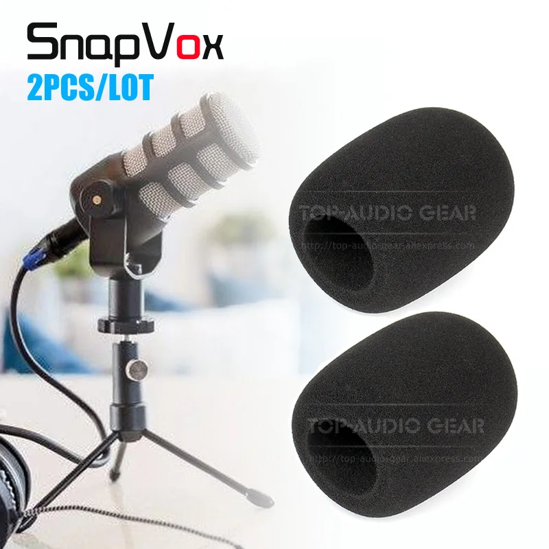 2 Pcs/Lot Windproof Sponge Mic Foam For Rode PodMic Pod Mic Dynamic
