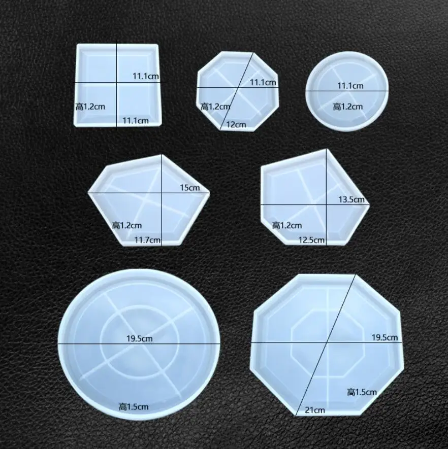 Diy Кристалл эпоксидной формы Неправильной Геометрии подставка зеркало ручной работы таблица мульти Спецификация