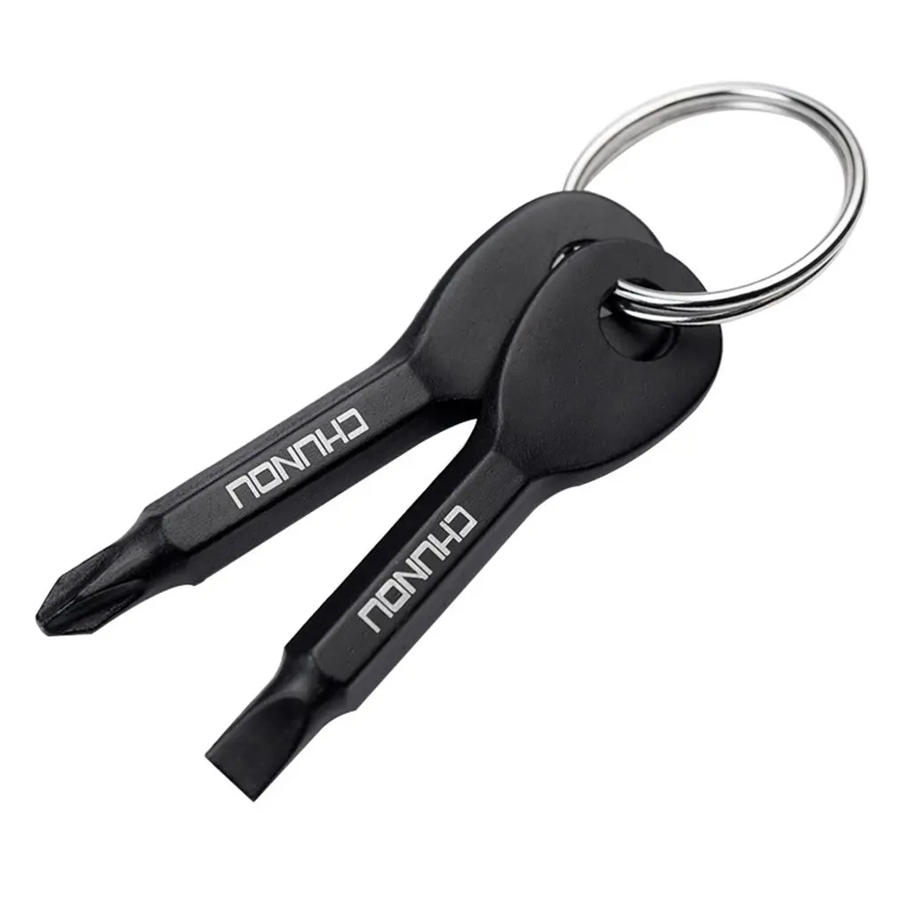 

Creative Metal Keychain Cross & Flat-blade screwdriver key chain Decor Exquisite pendant decorative ornament