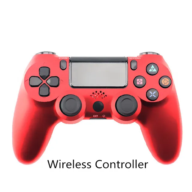 Bluetooth Беспроводной джойстик для PS4 контроллер подходит для Игровые приставки 4 консоль для Игровые приставки Dualshock 4 геймпад для PS3 консоли геймпад джойстик для gamepad геймпад для пк для PS4 - Color: Red