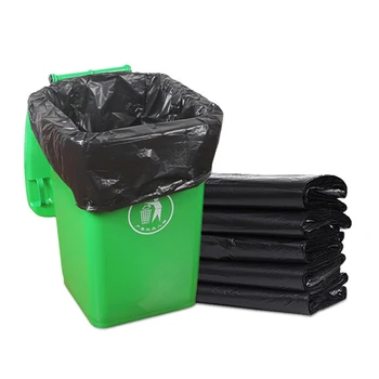 

25PCS Large Garbage Bags Black Thicken Disposable Waste Bag Kitchen Living Room Clean Privacy Plastic Trash Bags 80x100cm