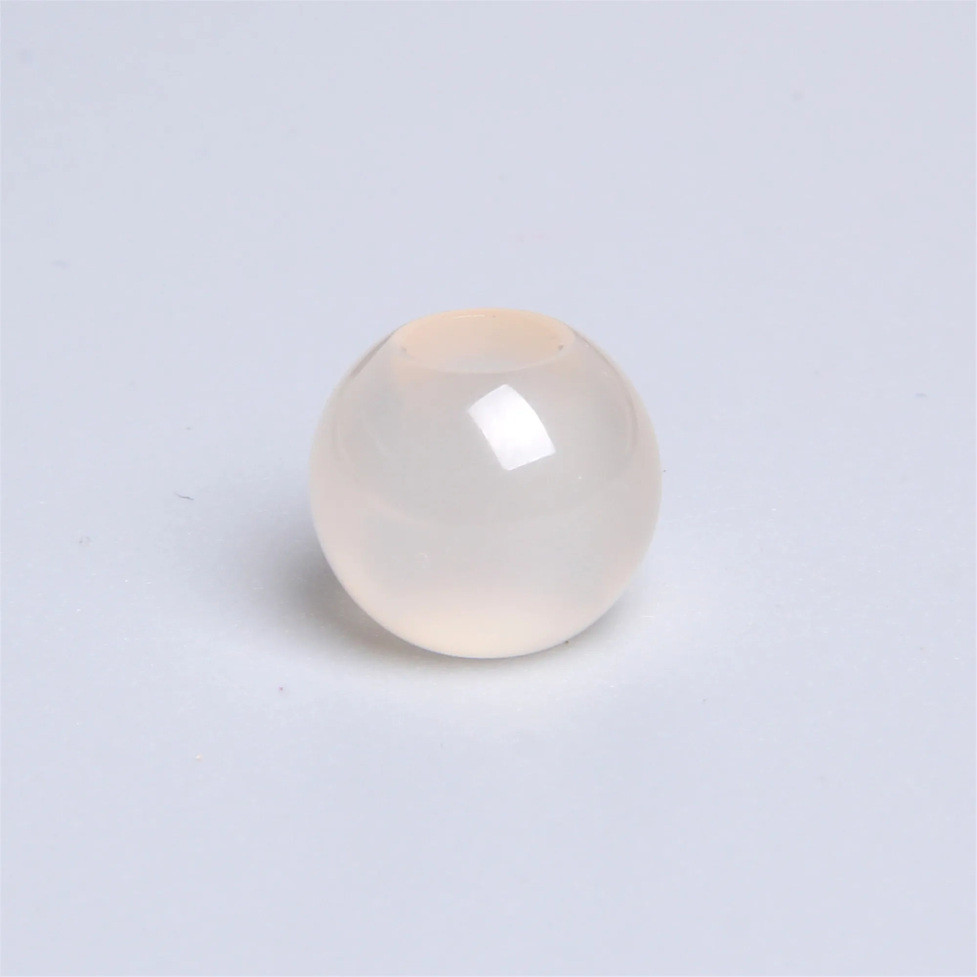 11. white agate 10 шт./партия натуральные большие дырочки, каменные бусы из драгоценных камней, шар, бусы украшение кулон для изготовления ювелирных изделий, браслет, ожерелье, серьги, отверстие 5 мм - Цвет: 11. white agate