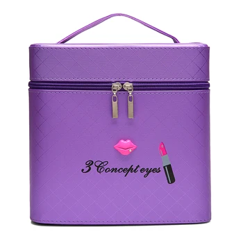 

2020 Professional Makeup Bag Women Cosmetic Case High Quality Leather Female Korean Make Up Box Large Capacity Travel Wash Bag