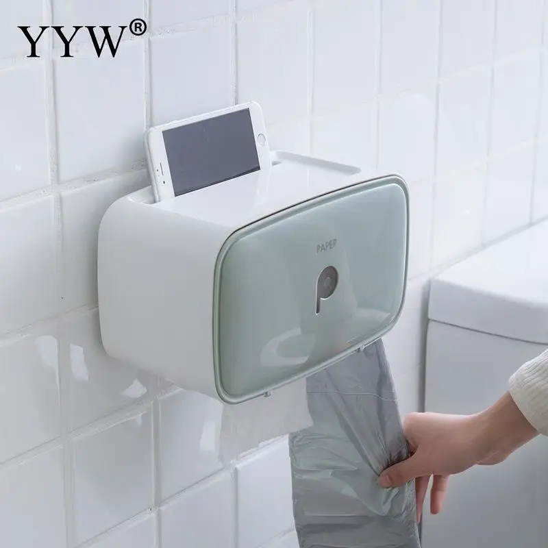 ABS перфоратор для пластика- коробка для салфеток водонепроницаемый переносной держатель для туалетной бумаги полка, туалетный бумажный лоток рулон бумажная трубка коробка для хранения