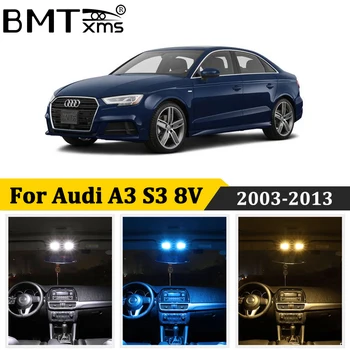 

BMTxms 15Pcs Car LED Interior Light Kit Canbus For Audi A3 S3 RS3 8V LED Interior Map Dome Trunk Footwells Door light