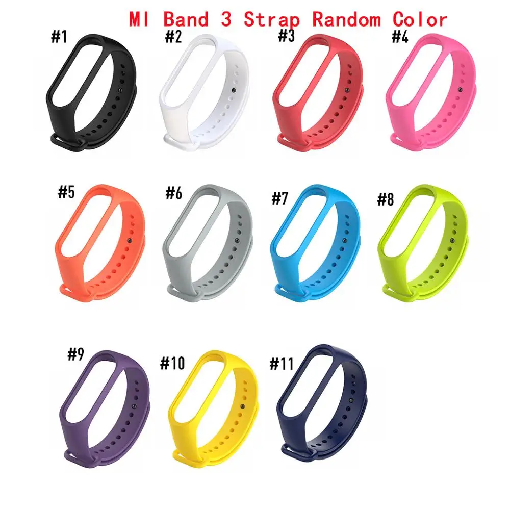 For Mi Band 2 3 4 Strap Bracelet Accessories Bracelet Miband Replacement Silicone Wristband Smart Wrist For Xiaomi Mi Band 2 3 4 - Цвет: Mi Band 3