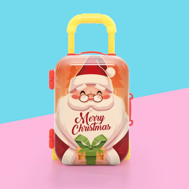 

Merry Christmas Gift Holder Coin Bag Kids Suitcase Toy Candy Case Christmas Ornaments For Home Navidad Cristmas Decor New Year