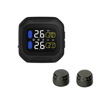 

CAREUD Waterproof Lightning-proof General Wireless TPMS Motorcycle Tire Pressure Monitoring System Two-wheeled Motorcycle
