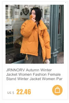Jrnnorv утепленное хлопковое зимнее теплое пальто с капюшоном, Модный женский пуховик, Женская Тонкая Повседневная зимняя верхняя одежда на молнии