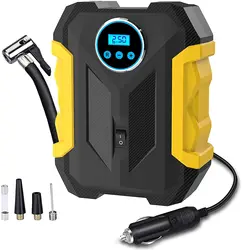 Compresseur d'Air Portable DC 12 V pour Pneus d'Automobile, Moto et Vélo, Pompe de Compresseur d'Air 150 PSI 
