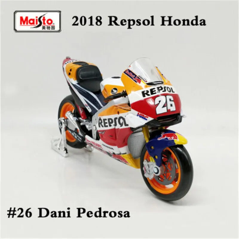 

1:18 2018 MotoGP Respol Honda Team RC213V No.26 Metal Motorcycle Diecast Bike Car Model Toy Collection Xmas Gift