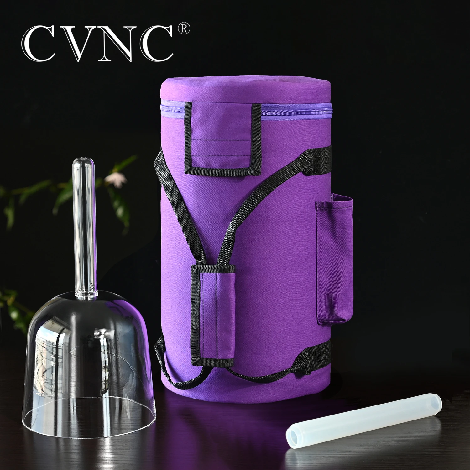 Поющая чаша CVNC с полая ручкой 6 дюймов любой нотой кристаллом кварца бесплатным