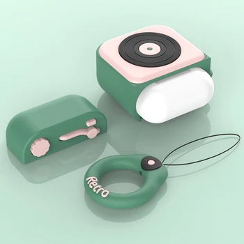 

For Apple Accessories Silicone Cover Case Cute Cartoon Soft Soft Silicone Bluetooth Wireless Headset Case