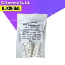 16 значений* 20 шт = 3 20 шт 0805 SMD конденсатор Ассорти Комплект 10pF-475M компонент diy Образцы комплект и