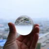 Grande boule de cristal en verre Transparent, boule de Photo arc-en-ciel porte-bonheur, boule de décoration ► Photo 3/6