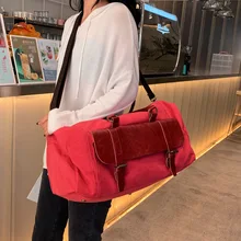 Дорожная сумка Новая холщовая Большая вместительная ручная сумка для багажа короткая дорожная сумка на одно плечо