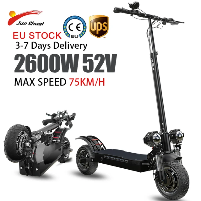 Scooters eléctricos de largo alcance adultos  Scooter eléctrico doble  motor adultos-Scooters eléctricos-Aliexpress