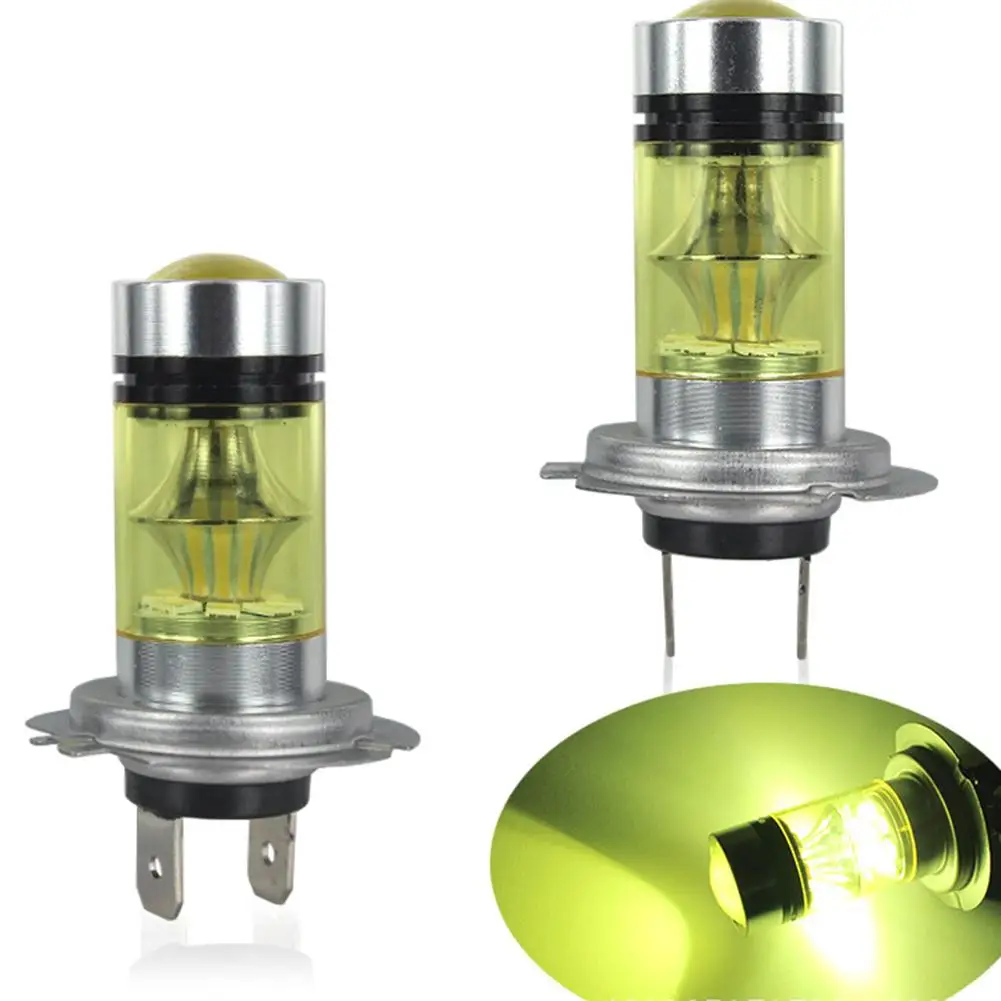 

2 шт., Автомобильные противотуманные фасветильник H7 2835 LED 100W