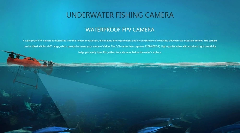 SwellPro Waterproof Professional 4K fishing Drone