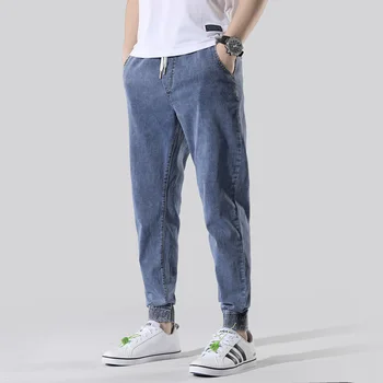 

Jeans men's big size Harun pants nine-point pants