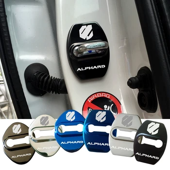 

Car Styling Car Stickers Emblems Door Lock Covers Case For Toyota Alphard Avensis Auris Yaris Corolla Auto Accessories