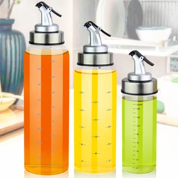 

Cooking Oil Dispenser Glass Seasoning Bottle Heat Proof Sauce Gravy Boats Storage Bottles For Spice Vinegar Kitchen Tools