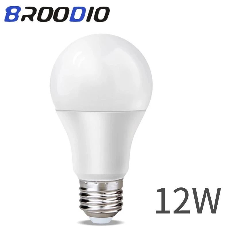 

LED Bulbs LED E27 Bulb Home Smart Light Bulb Real Power AC 220V 240V 12W Cold/Warm White High Brightness Bombilla Spotlight