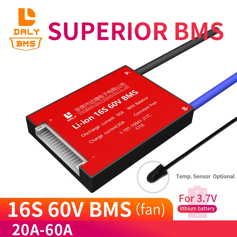 18650 16s BMS 60V 30A 40A 50A 60A литий полимерный аккумулятор 3 7 V Защита Pcm Ebike контроль