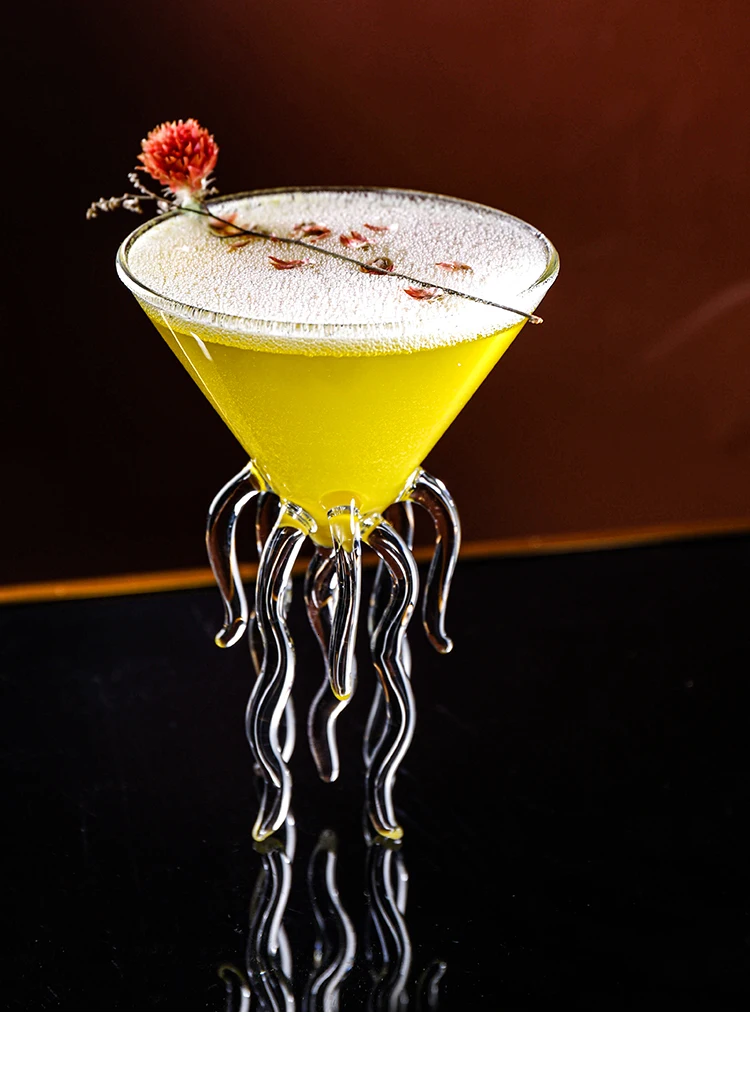 Креативные Медузы Мартини стекло в морском стиле Осьминог бар Mixologist TIKI чаша для коктейля специальные напитки винный бокал для шампанского купе