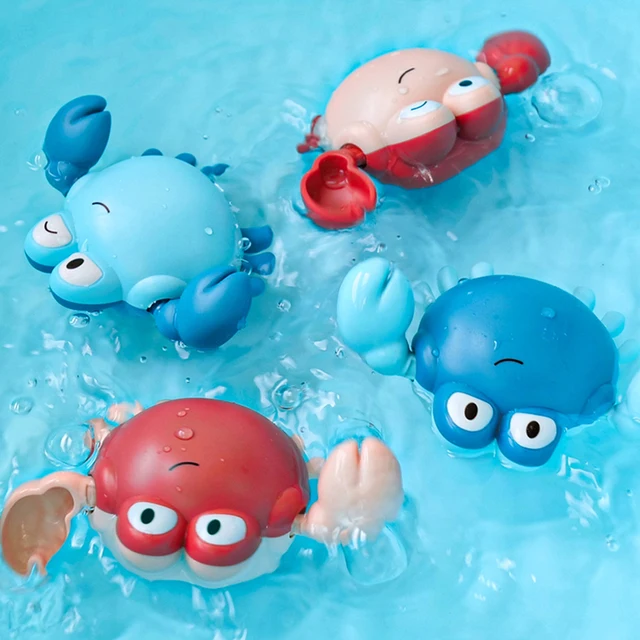 New Summer Bathroom Bath Shower Baby Clockwork Swimming Children Play Water Cute Little Duck Bathing Bathtub Toys For Kid Gifts 4