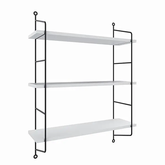 US EU In Stock 3 Tiers Rustic Floating Book Shelf Wall Mounted Storage Heavy Duty for Kitchen Bedroom Livingroom Wall Shelves
