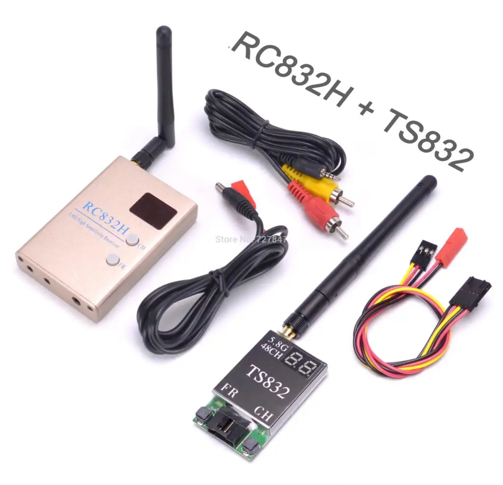 

5.8G 600mw 5km Wireless AV Transmitter TS832 Receiver RC832 48ch for FPV Multicopter F450 S500 S550