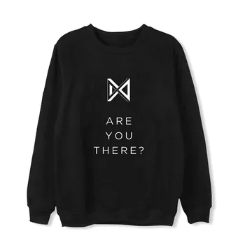 

Kpop MONSTA X TAKE.1 ARE YOU THERE Album Hoodie Hip Hop Casual Loose Pullover Printed Long Sleeve Sweatshirts WY854