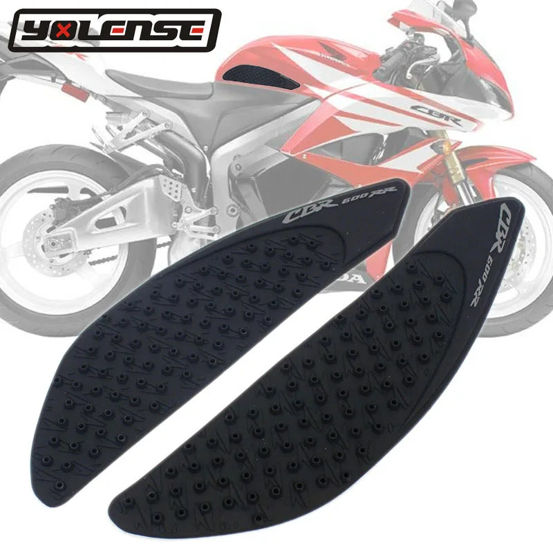 

Motorcycle Oil tank anti-skid sticker Tank Traction Side Pad Gas Fuel Knee Grip Decal For Honda CBR600RR CBR 600 RR 2007-2012