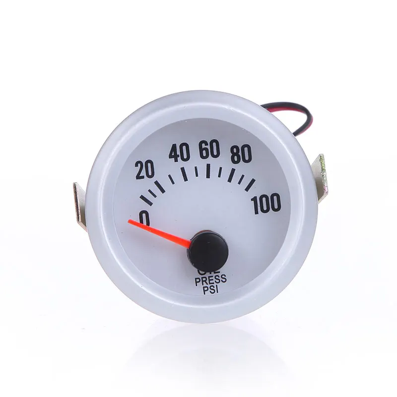

Standard Oil Pressure Meter Gauge with Sensor for Auto Car 2Inch 52mm 0~100PSI Blue LED Light Universal Car Instrument