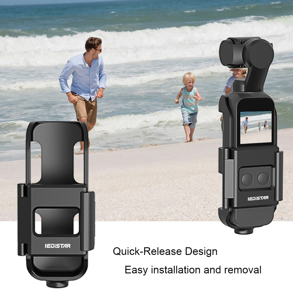 

Action Cam Mount Housing Case Protective Cover Tripod Mount with 1/4 Screw Hole for DJI OSMO Pocket Handheld Gimbal Accessories