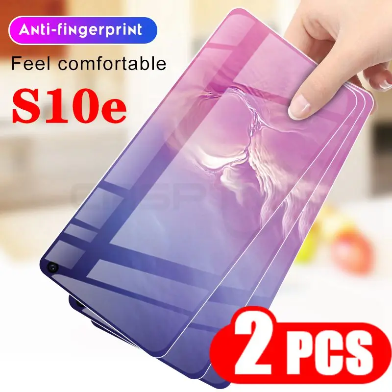 

2PCS Tempered Glass For Samsung Galaxy S10e Precise Hole Full Cover Screen Protector Toughened Film For Galaxy S10e HD Film S10e