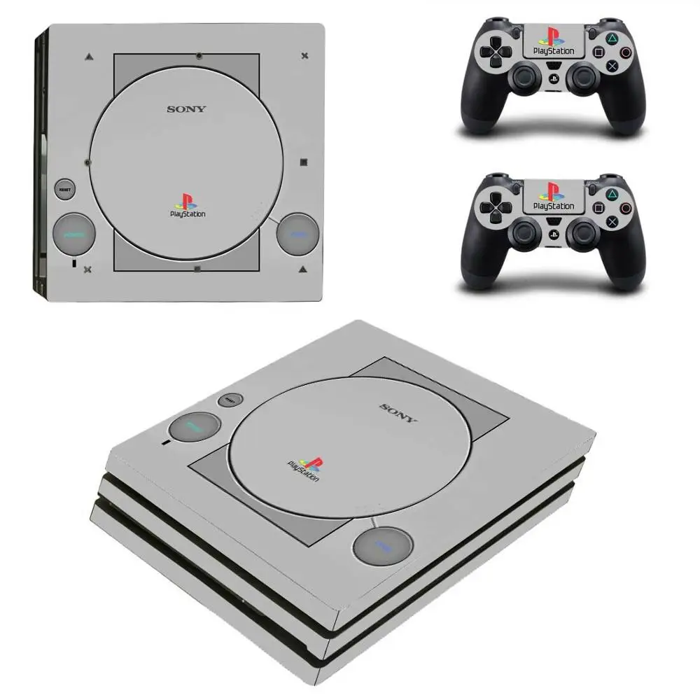Стильная наклейка PS1 для PS4 Pro s Play station 4 Обложка консоли PlayStation и контроллера