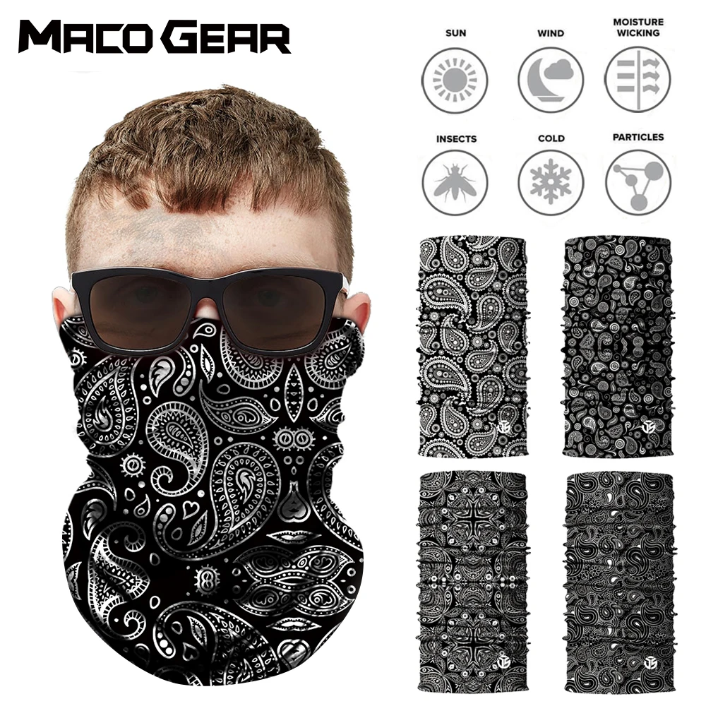 Scarf Men Bandana Face-Cover Bike Half-Mask Neck-Gaiter Cycling Hiking-Tube Sport Women