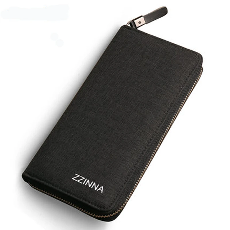 Кошелек ZZINNA Luxe мужской складной деловой длинный бумажник органайзер зажим для