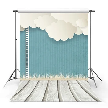 

Wooden Floor Mint Green Wall Birthday Party Photography Backdrops Photo Backgrounds Newborn Photozone for Children Photo Studio