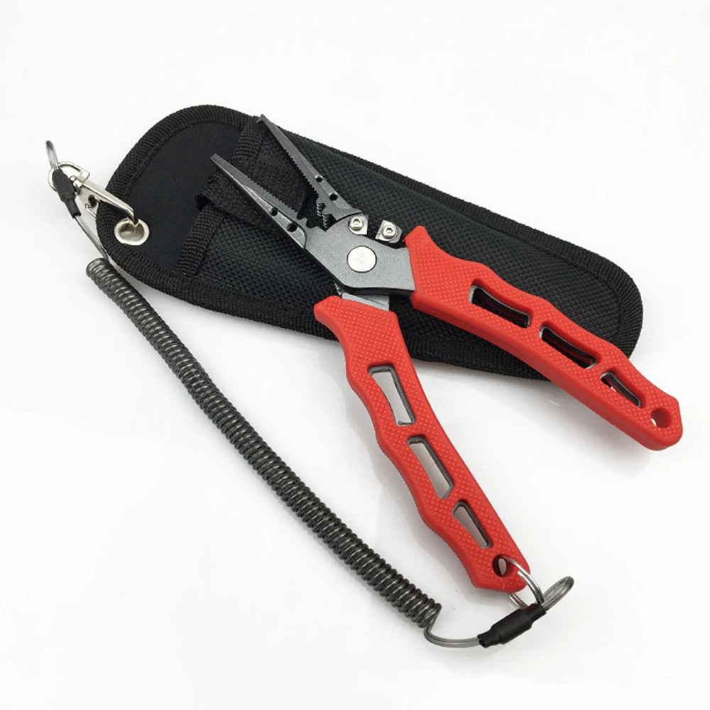 

Stainless Steel Fishing Pliers Clamp SplitRing Tungsten Steel Blade Line Cutter Multifunction Fishing Tackle Tool